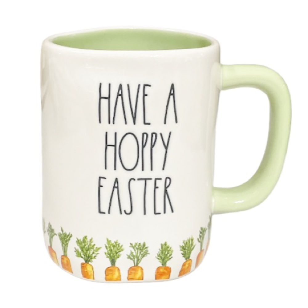 NEW Rae Dunn HAVE A HOPPY EASTER Mug 🥕🐰🥕